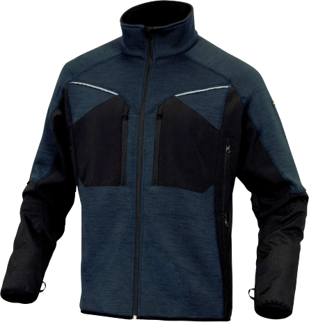 [903-301845-07] DP NAGOYA sportsweater, marineblauw, 96% softshell, polyester en 4% elasthaan maat XXL