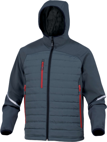 [903-301218-06(WS)] DP MOTION, Softshell, 96% / 04% pol/elasthaan,  kleur grijs, EN ISO 13688:2013, maat  XL