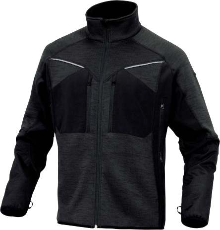 [903-301844-05]  DP NAGOYA sportsweater, grijs, 96% softshell, polyester en 4% elasthaan, maat  L